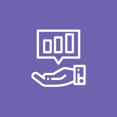 A hand holding a graph showing the benefits of background screening employees