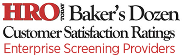 HRO Today Baker's Dozen Enterprise Screening Provider