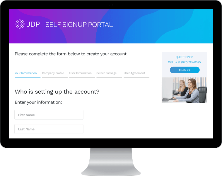 JDP Self Signup Portal