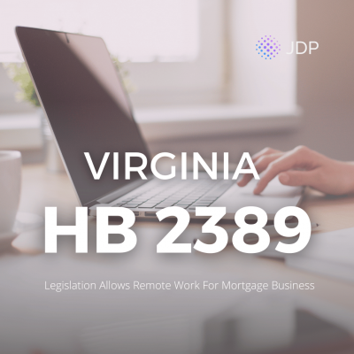 Virginia HB 2389 - Remote work for mortgage business