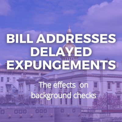 Bill addresses delayed expungements